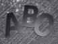 Preview: Alu-Verbund Buchstaben in schwarz