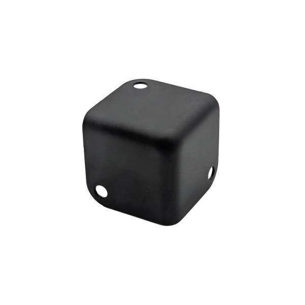 Flachecke 37,5 mm Kantenlänge, schwarz beschichtet