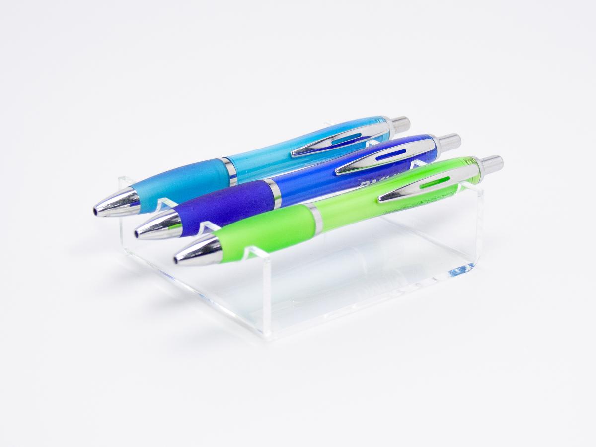Stifthalter für einen Stift, aus transparentem Acrylglas