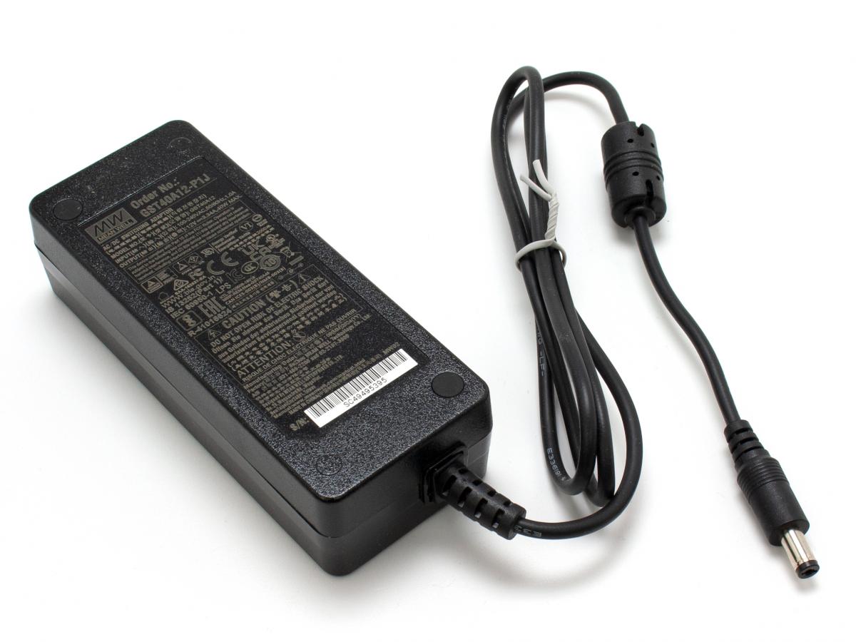Rückansicht Mean Well Tischnetzteil, 40 W, 12 V, 3,34 A