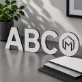 Alu-Verbundplatte als Text oder Logo
