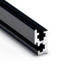 Eurorack-Rail mit Kante, schwarz